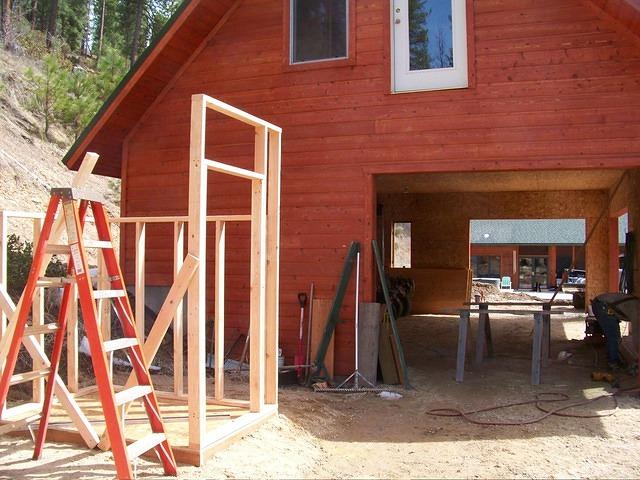The framing is almost done.