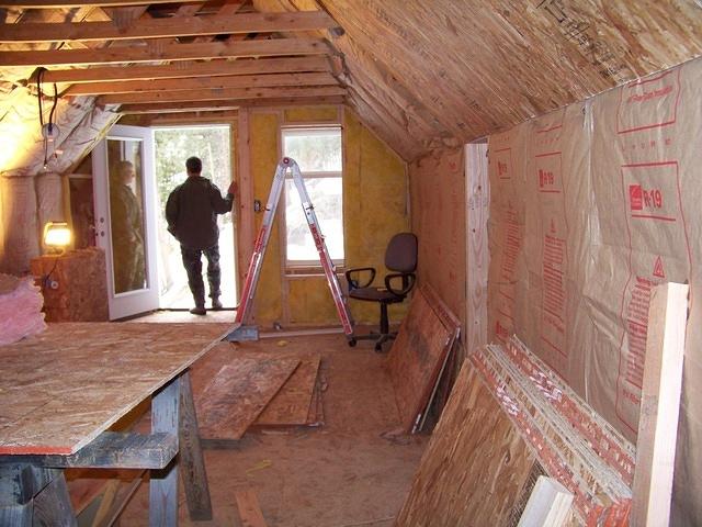 the back is getting its insulation too.