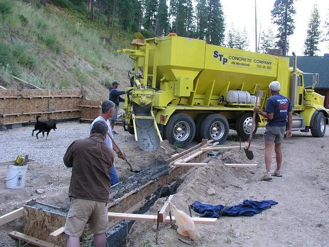 Pouring Cement