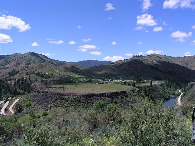Lower part of Robie Creek Road. We go up six miles farther.