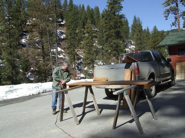 It is a beautiful March day to build a new planter.