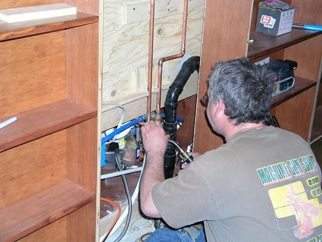 Now the really hard stuff starts, installing the drains and such.