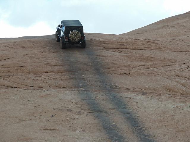 Mitch and Elizabeth at the top of the climb