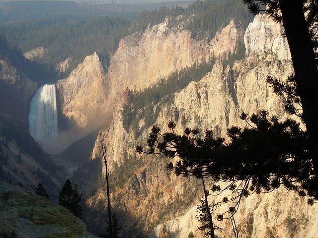 Our last big stop at Artist Point in Yellowstone. Patty got the 'grand canyon' of Yellowstone nicely.
