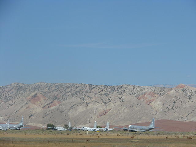 Judy got a picture of whatI think is an airplane resting spot. A lot of really old planes are resting!