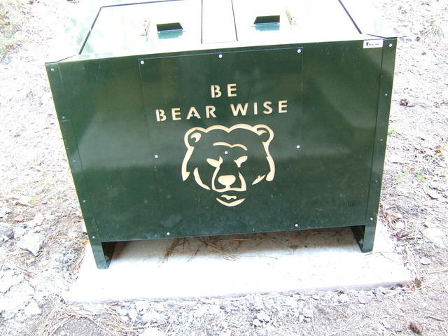 Since the cabin is in bear country, special care is needed for your garbage.