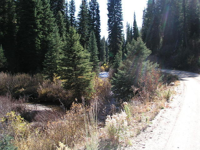 Stopped at the roadside to remember the view through a photo.