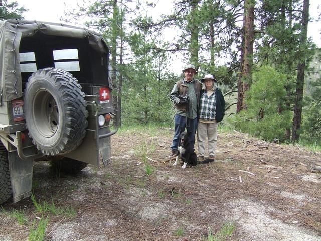 On Saturday we went for a ride to German Creek. It was farther than we figured. Here we are about 400 feet above the campground