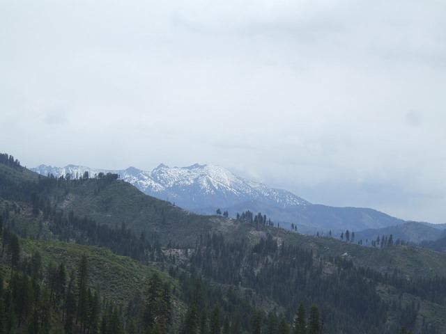 The view from one of many summits we went over. There is still lots of snow on some of the mountain tops.