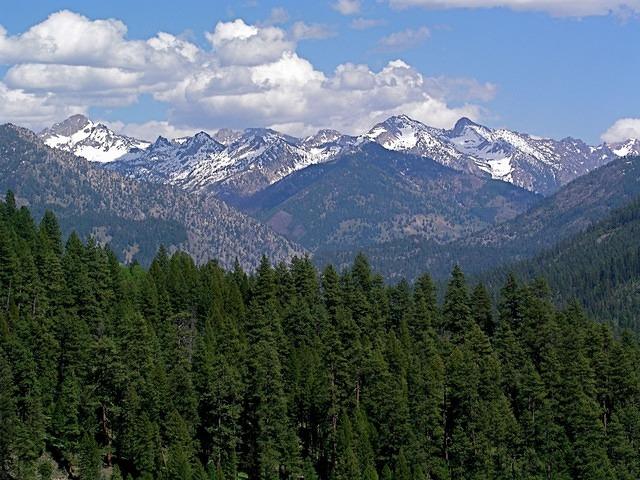 Being high can get you better views of the mountains. 