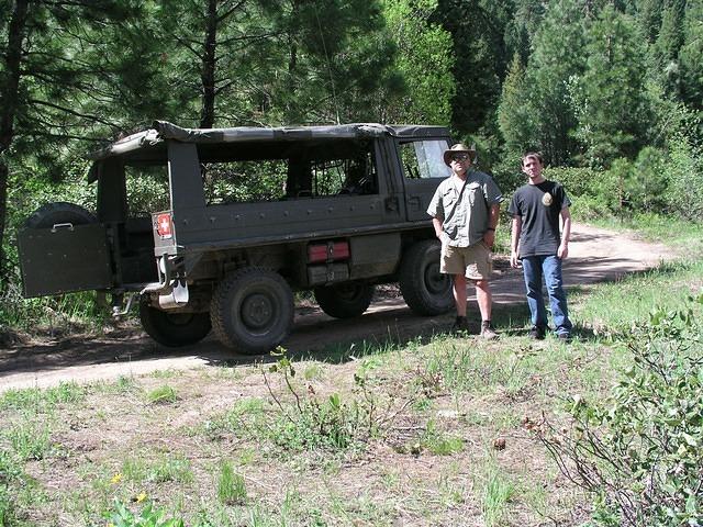 Another ride in the Pinzgauer. It takes you high up the hills on forest service roads.