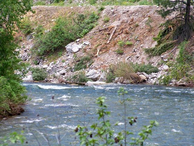 The river still is running fast. Some rapids on it are really bad.