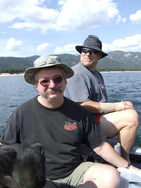 Curtis enjoyed the ride; Paul figured the boat needed adjustments to make it easier to operate.