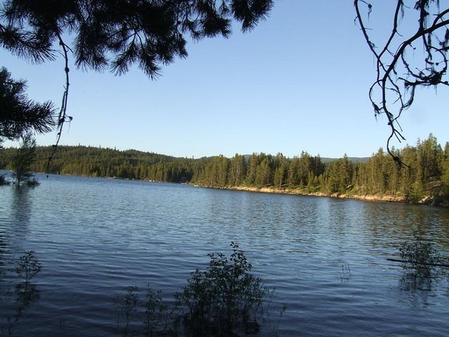 We camped at the lake shore.