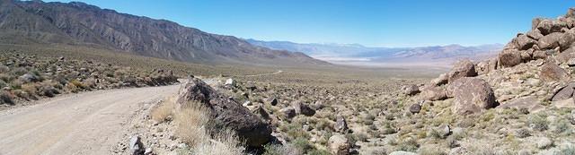 View of the Saline Valley Looking North from the Southern end