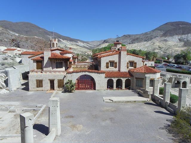Titus Canyon brought us close to Scotty's Castle. An unfinished vacation house built in Death Valley.