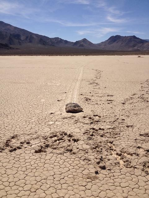 The surface is hard if dry, some jerk walked on the surface stealing rocks and maring the surface.