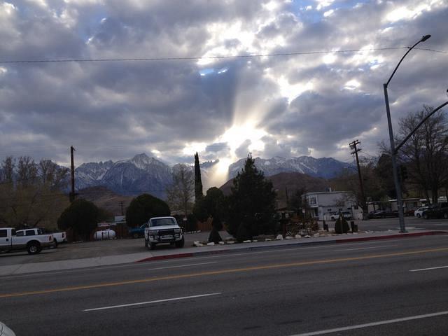 Eating outside at a Chinese Restaurant and seeing this view!