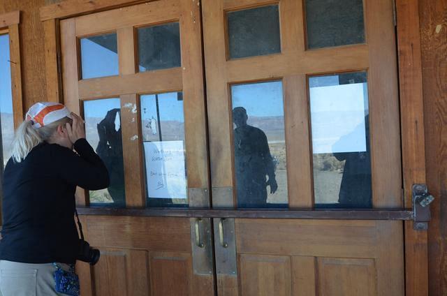 The store in Ballorat. It was closed but Vicki looked in to see inside.