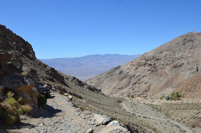 This is an extremely narrow curve; our first challange on this road.
