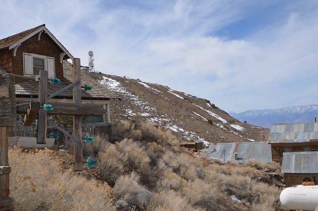 Wanted to get a picture of the glass insulators on the power poles.