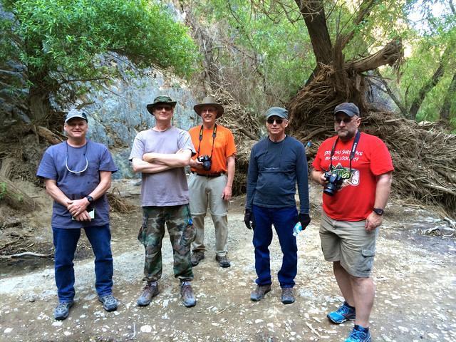 Joe, Mitch, Mike, Don and Rick at Darwin Falls