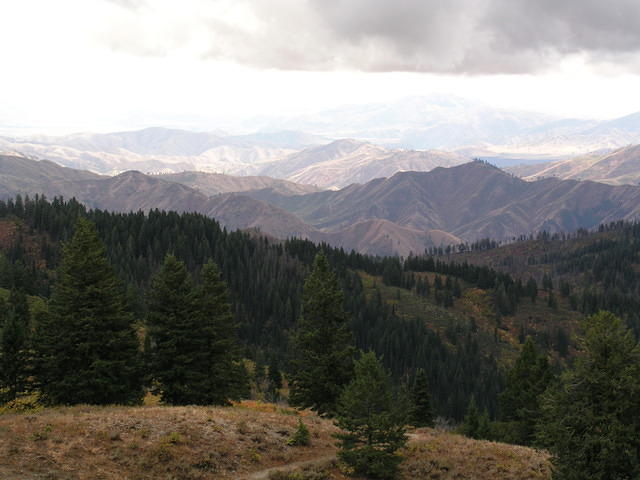 Arrowrock Reservoir  is Visable in the Distance
