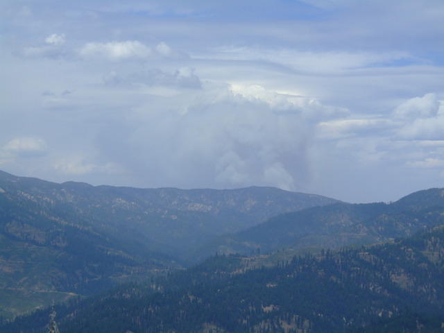 Even half way home we can still see the smoke in the distance. This fire was one that would be pretty much left alone until natu