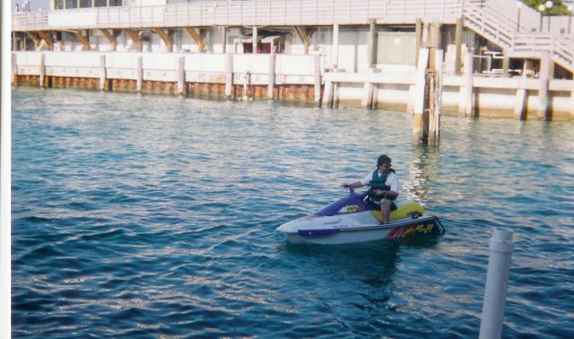 Curtis Jet skiing