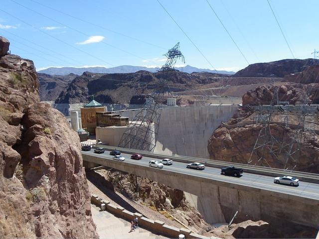 Last thing we did was drive to Hoover Dam. Cost lots of money to do anything there. Took photos outside though.