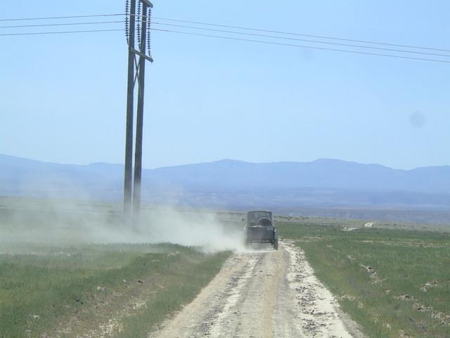 Thank goodness it was windy! The dust was almost overwhelming.