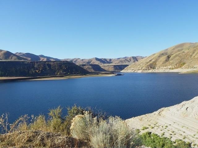 Arrowrock lake farther from the dam. still just as beautiful.