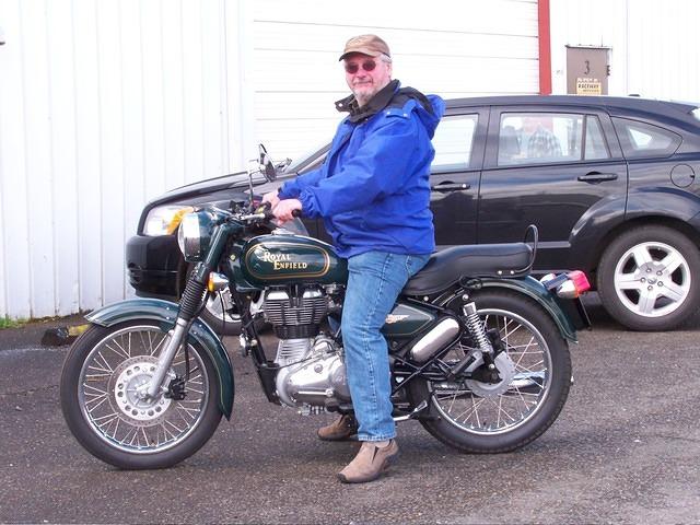 On the way home we stopped at Raceway Services so he could test drive his dream machine.