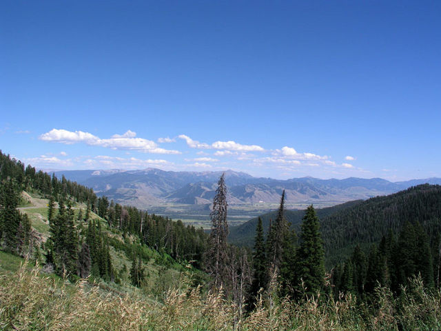 Looking down toward Jackson Hole from the Pass
