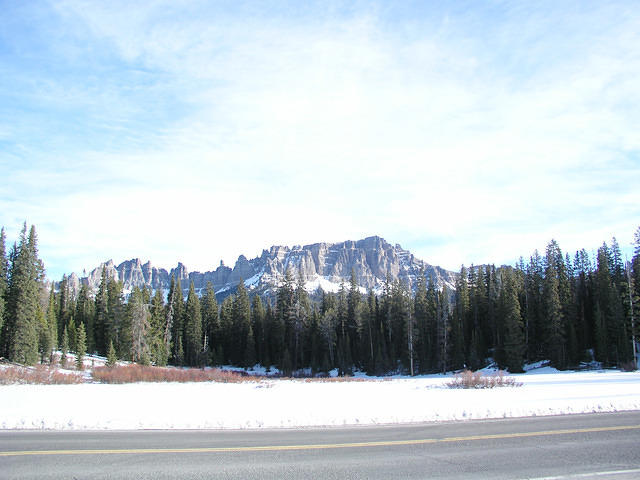 Going through the Big Horn National Forest on the way to Gillette, WY.