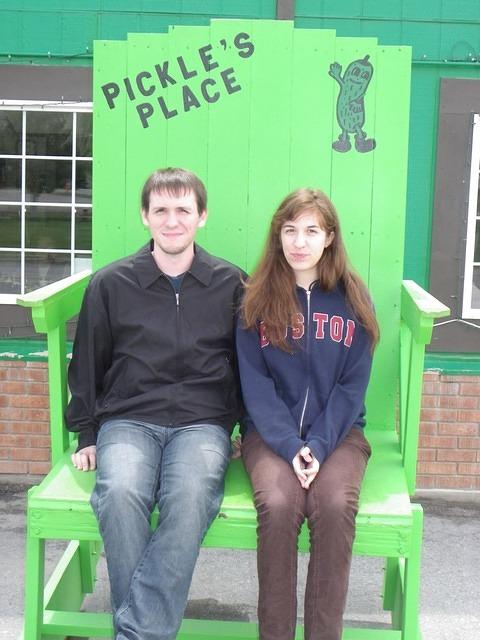 Anthony and Meghan at Pickle's Place in Arco, ID