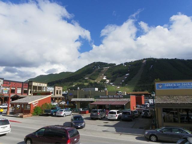 Looking out from our room at the Sundance Hotel in Jackson.