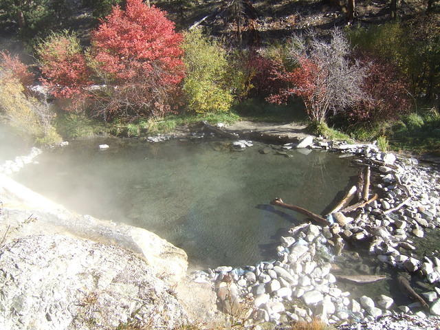 This is the sitting pool at the bottom right by the river. many people come just to relax in it.