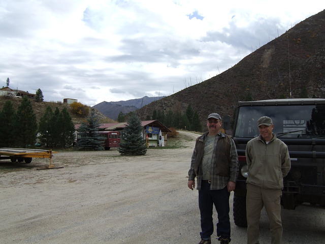 Curtis and Jeff at Lowman on the way home.