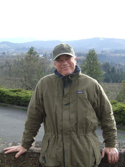 Jeff Sali got his picture taken too. The mountain is behind him also.