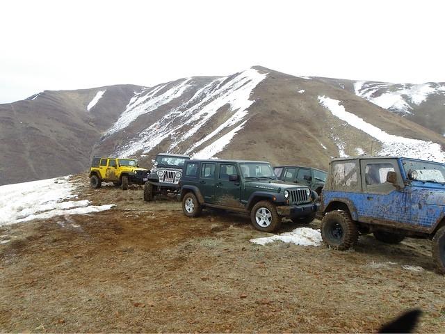 We all made it to the top but got kinda dirty.