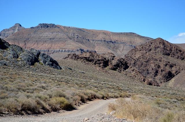 The terrain is getting a bit rougher.