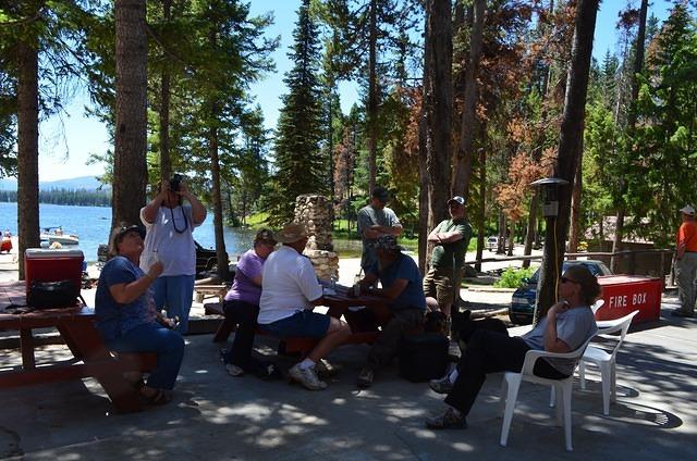 Got to Warm Lake lodge and had lunch. Better than on the road.