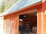 Putting the rail on for the new barn door.