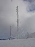 The tower that our access point for Clear Creek is on in winter