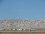 Judy got a picture of whatI think is an airplane resting spot. A lot of really old planes are resting!