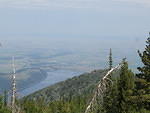 After a 15min cable car ride, we get to the top of Mt. Howard overlooking the lake and Joseph.