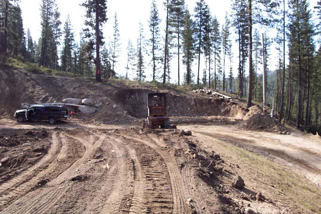 View of the building site