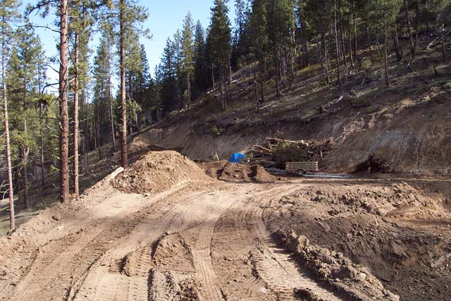 Looking North Along Building Site