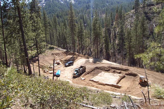 Look at the Building Site from Above